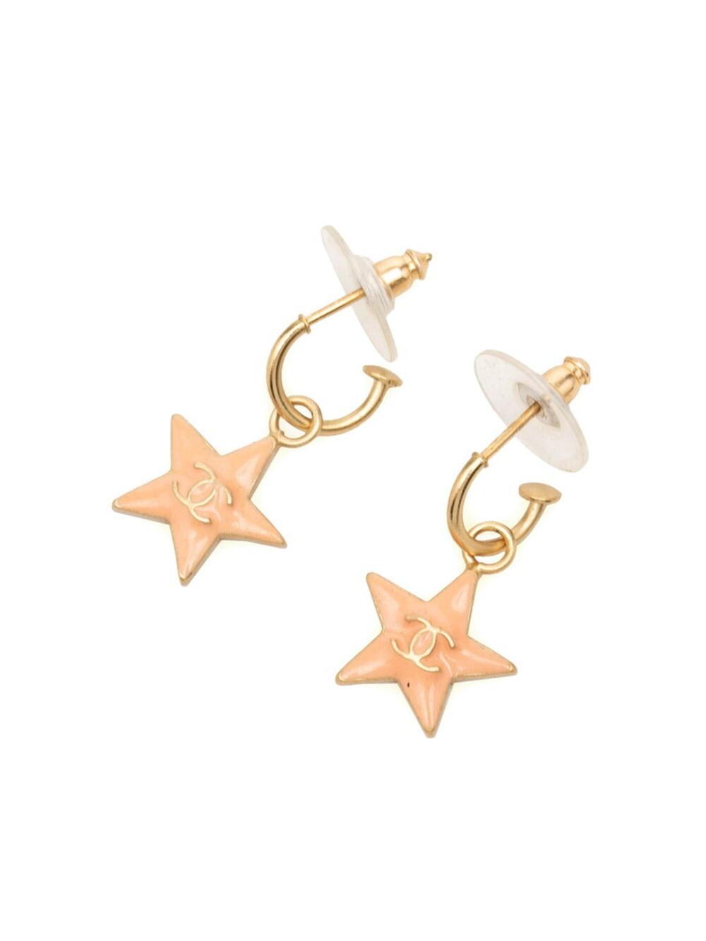 Chanel Cc Logo Star Earrings Metal #275945C76B - Picture 1 of 3